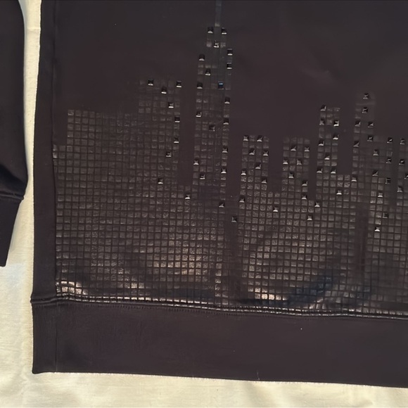 Kate Spade The Empire State Building Black 100% Cotton Sweat Shirt Fits up to M - Picture 9 of 9